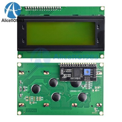 IIC/I2C/TWI/SP  I Serial Interface2004 20X4 Character LCD Module Display Yellow 