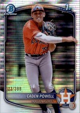 Caden Powell 1st Bowman #BCP-212 #/399 Houston Astros