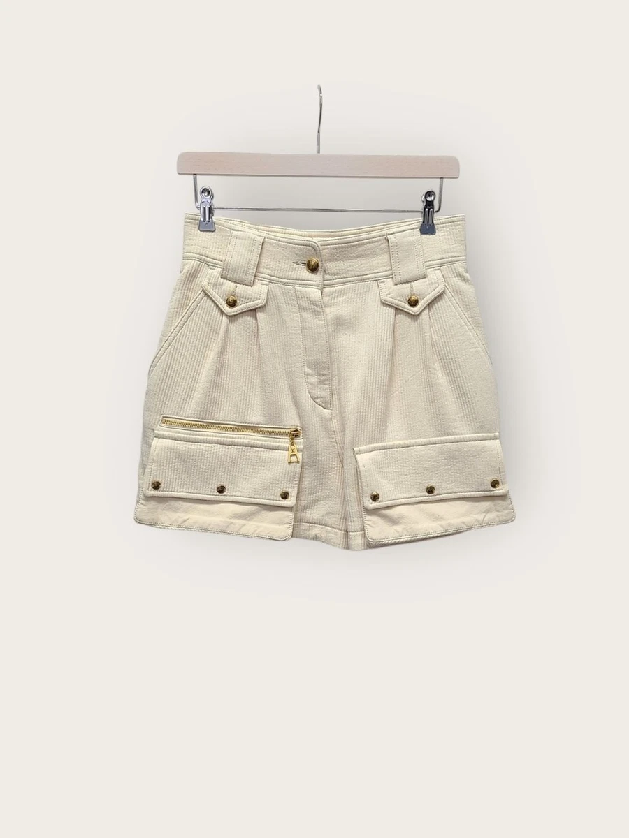 Louis Vuitton Beige goldene Cord-Safari-Shorts 36 136184021 [U]