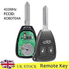 433Mhz Remote Key Fob 3 Button For 2005 2006 2007 Jeep Grand Cherokee KOBDT04A