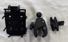 RAM Mounts Quick-Grip XL Phone Holder w/Short Arm & Tough Claw - FREE Ship!