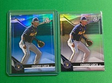 2021 Bowman Platinum Eduardo Garcia 91/150 Milwaukee Refractor Blue/Base #TOP-70