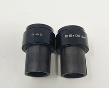 Pair of Carl Zeiss PL 10X/20 Microscope Eyepieces 44 40 32 444032