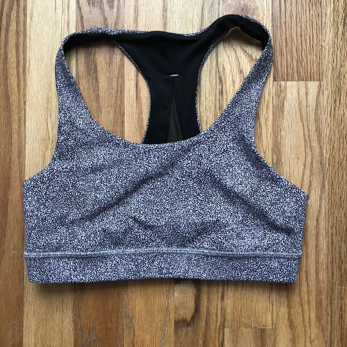 Women's Lululemon Invigorate Pink White Black Medium B/C Cup