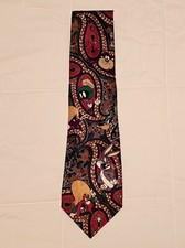 Vtg '93 Looney Tunes Tie Daffy Taz Bugs Bunny Yosemite Sam Speedy Marvin Martian