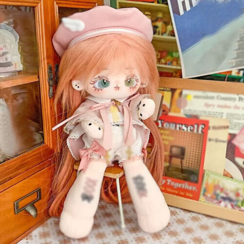 For Plush toy Girls 20cm Doll Clothes Hats Tops pants Cloak Clothing Dress Up - Picture 2 of 7