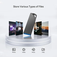 High Speed USB 3.0 128GB Metal Mini USB Flash Drive Memory Stick External Drive