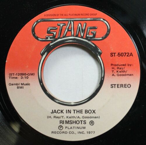 Soul Nm! 45 Rimshots - Jack In The Box / We'Ve Got You Singing On Stang - Picture 1 of 2