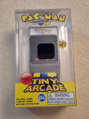 Mini jouet électronique PAC-MAN neuf minuscule jeu d'arcade avec porte clé en boite fonctionne