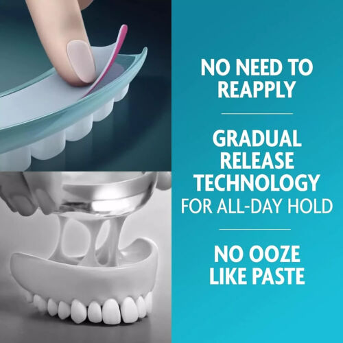 Seabond Denture Fixative Seals, Soft Adhesive Cushion,Protect Gums, 15 Lowers UK - Picture 2 of 4