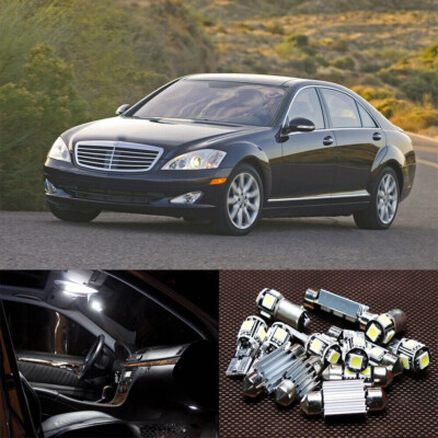 23×white LED light Interior kit for Mercedes Benz S class W221 (2011-2013) #