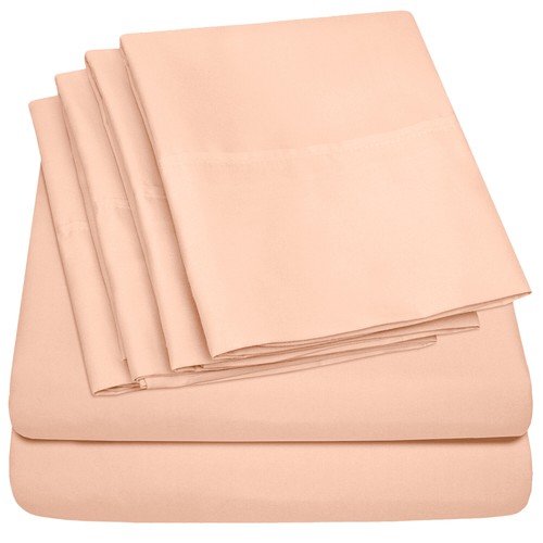 Sweet Home Collection 1500 Count 6 Piece Bedroom Bed Sheet Set Microfiber - Picture 39 of 97
