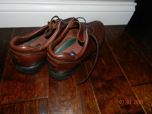 Women's Dexter Walkmocs Brown Leather Oxfords Size 10 1/2M Made in USA - Picture 2 of 3
