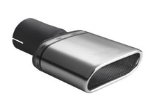 Auspuffblende Endrohr Ulter Sport N1-50 oval 167x60mm mit 60mm Anschluss 