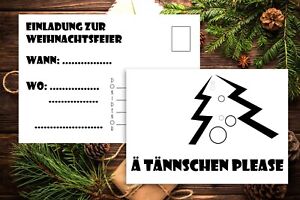 Einladungskarten Set Weihnachtsfeier 10tlg Einladung Firmenfeier Ebay