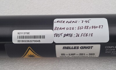 MELLES GRIOT 05-LHP-201-383 Helium-Neon OPTIC LASER BEAM