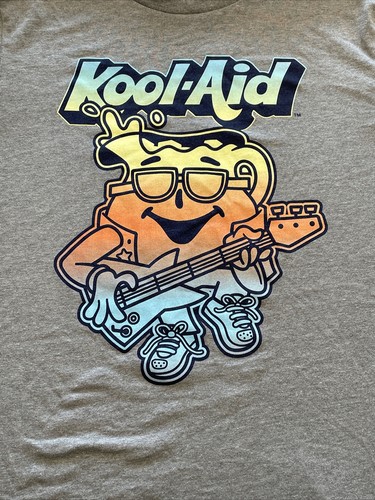 Kool-Aid Tshirt Size XL Youth 14 16 Gray Rainbow - Picture 2 of 7