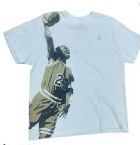 Nike Jordan 1 Chicago Bulls Tee Herren T-Shirt Basketball Air Weiss NBA  Netflix | eBay