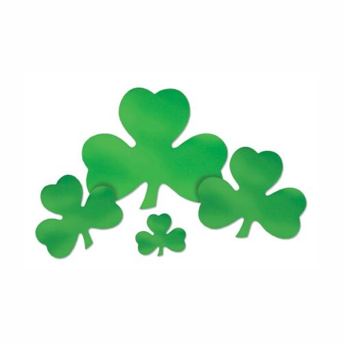 Beistle 12" Foil Shamrock Cutouts 8/Pack 33790-12