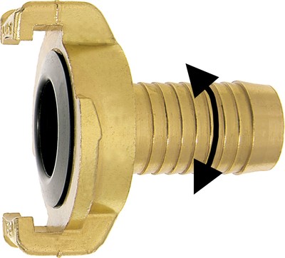 Klauenkupplung mit drehbarer Tülle 1/2'', System Geka, Wasser, 7035.280