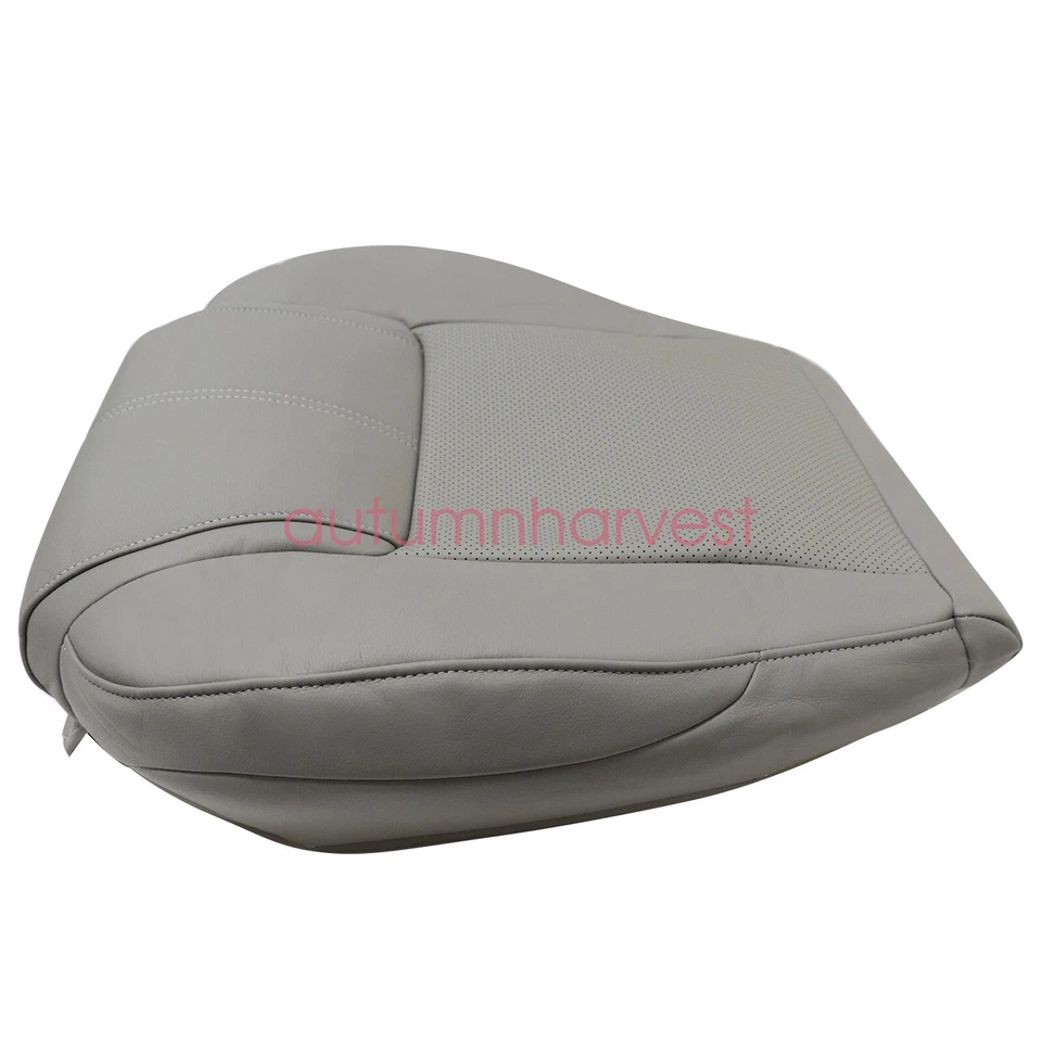 For 2006 2007 to 2010 Jeep Commander Driver Bottom PERF Leather Seat Cover Gray - image 3 of 4