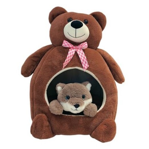 Cat Dog House for Indoor Pets, Pet House with L(up to 10 pounds) bear
