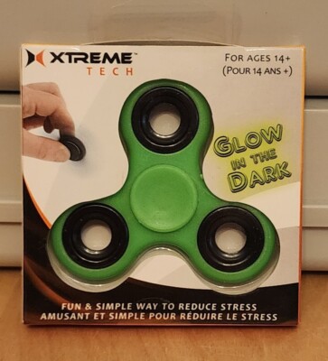 New Xtreme Tech Glow In The Dark Fidget Spinner - ADD/ADHD Stress Anxiety Relief
