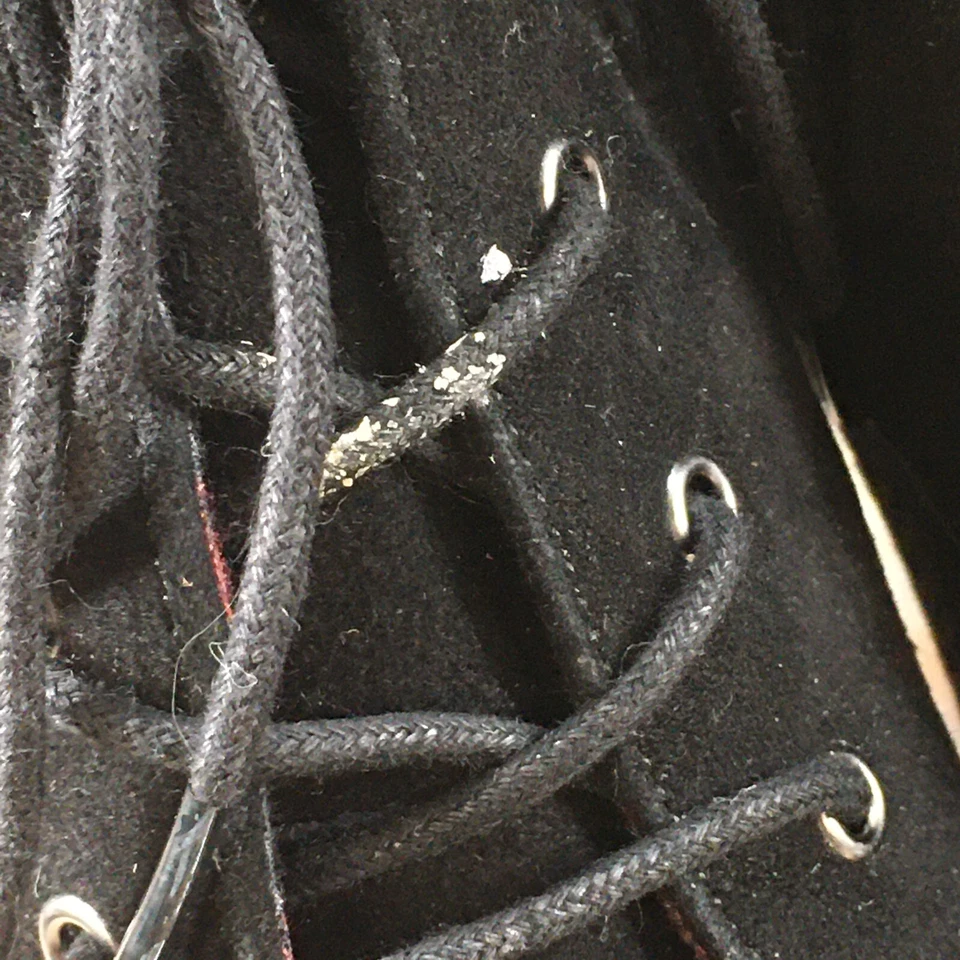 Botas Bandolino Mujer 10 M Garett Botines Tacones Negro Gamuza Con Cordones Foto 4 de 4