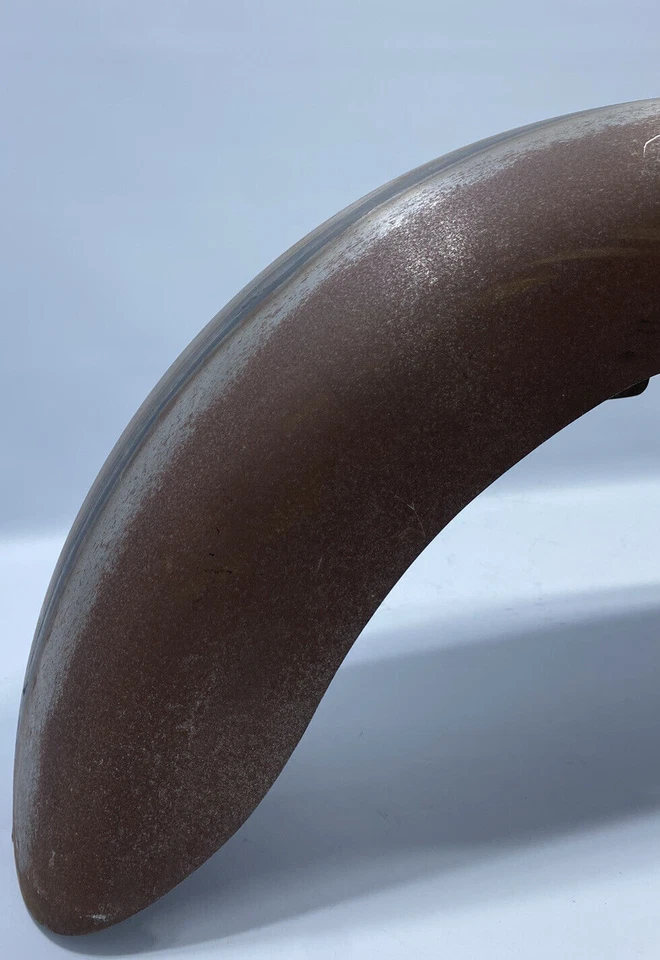 Guardabarros delantero Fat Katz envolvente de acero Harley Davidson Touring excavadora personalizada cruda Foto 4 de 4