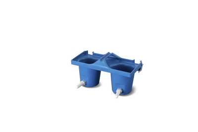 Wydale Calf Twin Bucket Teat Feeder Milk Bar Bucket Ebay