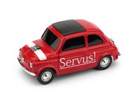 "Fiat 500 Brums ÖSterreich Servus! Grais Von !\" 1:43 Modell Brumm"