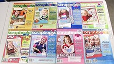 Lot of 8 Scrapbooking magazines BHG Scrapbooks ETC. 2008 2009 2011