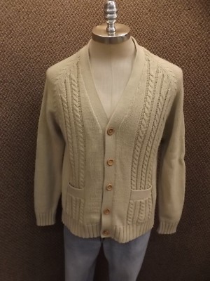 brown thick cardigan