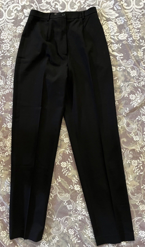 PPWC Women's Vintage Ann Taylor dress pants black wool spandex NO pockets 4