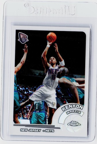 Kenyon Martin [White Refractor] #24 2002 Topps Chrome card