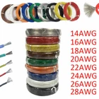 Silicone Wire 18 20 22 24 26 28 AWG Soft Cable Flexible Tinned Copper 2M 5M 10M