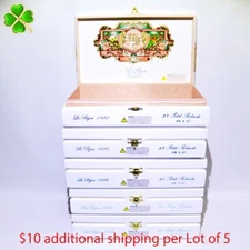 Lot of 5 My Father Cigars Petit Robusto Empty Wood Cigar Box 10.25" x 6" x 2.25