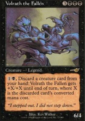 堕ちたる者ヴォルラス　foil Volrath the Fallen 1x] Volrath the Fallen - Foil Slight Play, English Nemesis