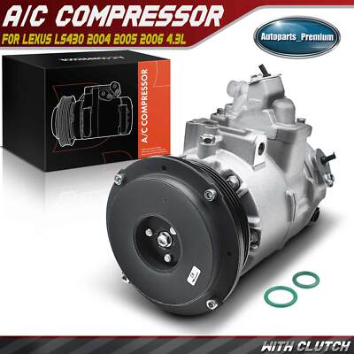 New AC Compressor with Clutch for Lexus LS430 2004 2005 2006 V8 4.3L ...