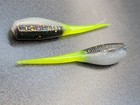 (24) 2" Slab Hunter "Threadfin/Chart" Grubs Bait Jigs Crappie Panfish Baby Shad