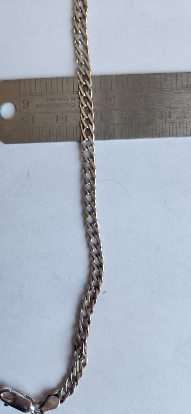 Silver Crystal Clear Quartz Rectangle Pendant 925… - image 23