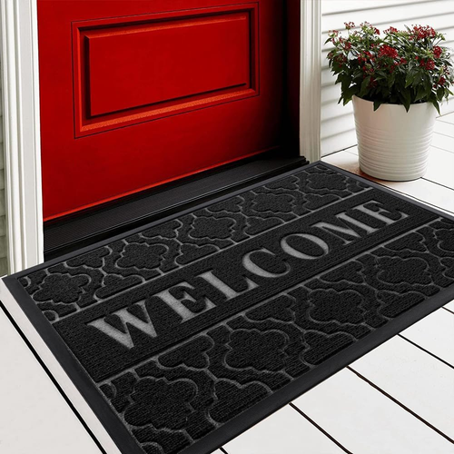 Outdoor/Indoor Doormat – Waterproof, Non-Slip, Heavy Duty (29.5" x 17")