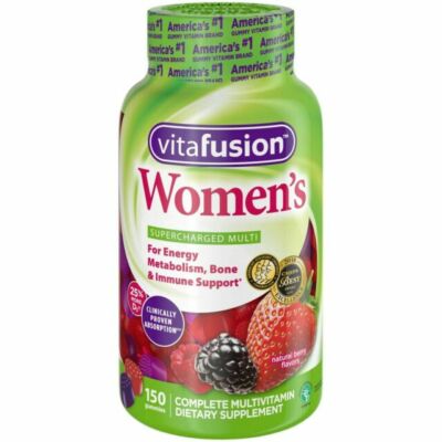Vitafusion Womens Multivitamin Gummies, Berry Flavored Daily Vitamins for Women