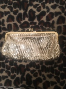 aldo gold clutch bag