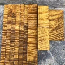 Gold Phoebe Wood Blank Lumber Board Craftwood Luthier Beads Knife Handle
