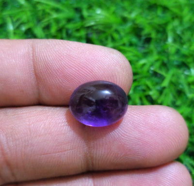 Beautiful Unique 10 Crt Purple Amethyst Oval Cabochon Loose Gemstone For Jewelry