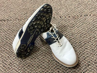 Foot Joy Premiere Dry Joys Golf Shoes Size 10M White/Blue Versatrax Soles Foot Joy Premiere Dry Joys Golf Shoes Size 10.5M White/Blue  main image 3