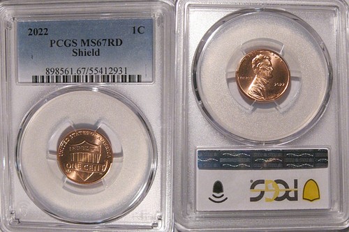 2022 P Lincoln SHIELD Cent 1c PCGS MS67RD - Picture 2 of 2
