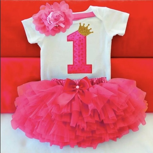 Toddler Kids Baby Girl Dress 1 Year Birthday Wear Christening Unicorn Party... - Picture 5 of 12