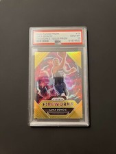 2020 Panini Prizm Luka Doncic Gold Fireworks #/10 PSA 10. RARE